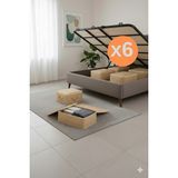 Teksnil Home | 6 Adet Büyük Boy Kahverengi Yatak Baza Altı Çok Amaçlı Hurç 64 x 45 x 22 cm