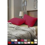 TeksNil Home Düz Pamuklu 2’li Fuşya Yastık Kılıfı 50 X 70 Cm Kapaklı