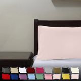 Teksnil Home | Düz Pamuklu 2’li Somon Yastık Kılıfı | 50 x 70 cm Kapaklı | - 50 x 70