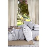 Teksnil Home | Gri Oslo Çift Kişilik Nevresim Takımı Armürlü - 220 x 240 cm