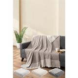 TeksNil Home Kahverengi Koltuk Kanepe Örtüsü Koruyucu Koltuk Şali 170X200 Çekyat Örtüsü