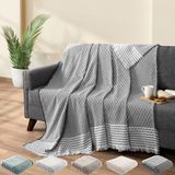 Teksnil Home | Koltuk Kanepe Örtüsü Koruyucu | Koltuk Şalı | 170x200 | Çekyat Örtüsü | Antrasit - 170 x 200 cm