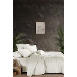 Teksnil Home | Krem Oslo Çift Kişilik Nevresim Takımı Armürlü - 220 x 240 cm