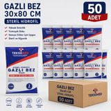 Teksomed 30X80 Steril Gazlı Bezi 50 Adet