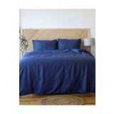 Tekstil Home Genç ve Çocuk Serisi Tek Kişilik 120x200 Lastikli Çarşaflı Çizgili Saten Nevresim Takımı Tüm Renkler