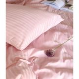 Tekstil Home Lüx Otel Serisi Çift Kişilik Pamuk Saten Nevresim Takımı Çarşaf Lastikli Fitted 160 x 200 cm - Pembe