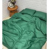 Tekstil Home Lüx Otel Serisi Çift Kişilik Pamuk Saten Nevresim Takımı Çarşaf Lastikli Fitted 160 x 200 cm - Yeşil