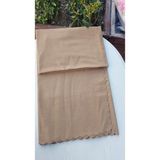 Tekstilci Dokuma Kadife Şönil Düz Kumaş Çift Taraflı Koltuk Şalı Örtüsü 175 X 215 Cm - Açık Kahverengi