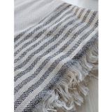 Tekstilci Naturel Saçaklı 300 X 180 Koltuk Örtüsü, Çekyat Örtüsü, Pamuklu Örtü,