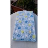 Tekstilci Rengarenk Noktalı Embos Baskılı 100*120CM Peluş Bebek Çocuk Battaniyesi - 100 x 120 - Mavi