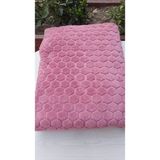 Tekstilci Welsoft Çift Kişilik Battaniye-Yatak Örtüsü-Pike 200 x 225 cm - 200 x 230 cm - Gül Kurusu