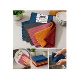 TekStilize Sihirli Mutfak ve Bulaşık Temizlik Bezi 5 Adet - Çizmez Tel Dokulu Mikrofiber Kurulama Bezi