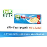 Teksüt Dilimli Tost Peyniri 1kg x 2 Adet - 1 Adet