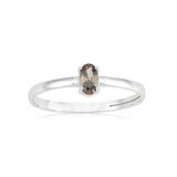 Tektaş Altın Yüzük - 14 Ayar Altın 0.40 Karat Smoky Quartz Taşlı Minimal Evlilik Teklifi Yüzüğü