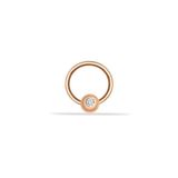 Tektaş Daire Motifli Helix Piercing