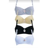Tektaş Kadın Destekli Dolgulu (85-90 BEDEN) Sütyen 4lü Set
