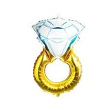 Tektaş Yüzük 75 Cm Gold Renkli Elmas Folyo Balon Bekarlığa Veda Partisi Bride To Be