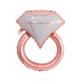 Tektaş Yüzük 75 Cm Rose Gold Renkli Elmas Folyo Balon Bekarlığa Veda Partisi Bride To Be Model 1