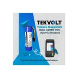 Tekvolt Beko 300TR Yazarkasa - Pos Uyumlu 3.7V 3200MAH Li-Ion Batarya Pil (Yüksek Kapasiteli)