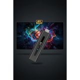 Tekvora Android 14 Tv Stick 4K Ultra Hd | Dual Wifi | Bluetooth | Akıllı Tv Dönüştürücü - siyah