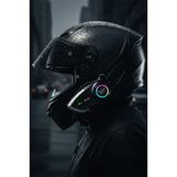 Tekvora Bluetooth 5.3 Interkom Motosiklet Kask Kulaklığı | Type-C Şarj | Suya Dayanıklı | Hd Mikrofon - Siyah
