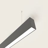 TekwaT Lineer Sıva Üstü -Sarkıt 3CMX300CM - 3000 kelvin - Siyah