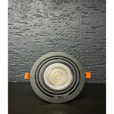 TekwaT Sıva Altı AR111 Cob Led Armatür 35W Yuvarlak Siyah Kasa - 6500K - Beyaz Işık