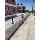 Tel Çit -Panel Çit Takım ( 100 cm Yükseklik 30 mt Uzunluk ) ( 100 x 100 Kapı -) - 1-adet - Yeşil