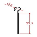 Tel Etiketlik - Uzunluk 6 cm (Pakette 10 Adet) - Uzunluk: 6 cm