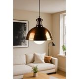 Tel Lighting Bronz Vintage Avize Tekli Sarkıt Salon Mutfak Kuaför Lamba Aydınlatma Dükkan Mağaza Avizeleri Siyah