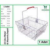 Tel Market Alışveriş El Sepeti 20 Litre 1 Adet Metal