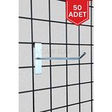 tel pano kancası 50 adet 20 cm raf ve tel askısı tel çubuk - Turkuaz