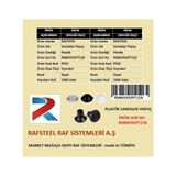 Tel Sandalye Plastik Papuç Tapa / Rafsteel RS869391PT218 - P025-2mm