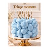 telaşe memuru 30 Adet Hazır Kesim Yuvarlak Modelleme Kağıdı - 5 cm 30 Adet - Mavi Yenilebilir Kağıt Pasta Süsü