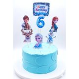 telaşe memuru Elsa Doğum Günü Konsepti ve Elsa Pasta Süsü - 6 Yaş Parti Malzemeleri - Elsa Pasta Süsü
