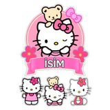 telaşe memuru İSİMLİ - Hello Kitty Yenilebilir Pasta Süsü - Hello Kitty Pasta Resmi ve Baskısı Yenilebilir Kağıt