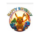 telaşe memuru Pokemon Yenilebilir Pasta Süsü - Pokemonlu Pasta Resmi Baskısı Yenilebilir Kağıt - Pasta Süsü