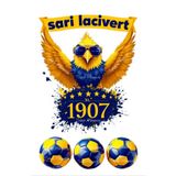 telaşe memuru Sarı Lacivert Taraftar Pasta Süsü - Pasta Resmi ve Kağıdı - Doğum Günü Yenilebilir Pasta Süsü 10
