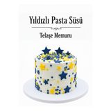 telaşe memuru Şeker Hamuru Pasta Tamamlayıcı Süs - 66 Adet Sarı Lacivert Yıldız Pasta Süsü Yenilebilir Pasta Süsü