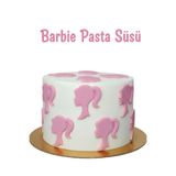 telaşe memuru Şeker Hamuru Pasta Tamamlayıcı Süs - Barbie Temalı 20 Adet Pasta Süsü - Yenilebilir Pasta Süsü