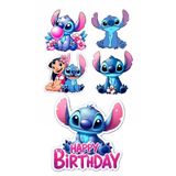 telaşe memuru Stitch Yenilebilir Pasta Süsü - Stitch Pasta Resmi ve Baskısı Yenilebilir Kağıt - Pasta Süsü