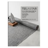 TELASTAR 3 Metre Eni 90 Cm Gri-Siyah Renk 60 Gr Ütü ile Yapışan Kaliteli Kağıt Tela, Kumaş Telası, Astarı