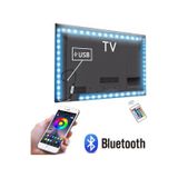 Telefon Bluetooth Kontrol Lcd Led Tv Için Tv Arkası Rgb Usb Şerit Led