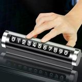 Telefon Numarası Plaka Silindiri Ayarı Renkli Metal Alüminyum Araba Geçici Park Kartı Evrensel Moda Oto Aksesuarları Go53/05155
