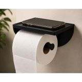 Telefon Raflı Tuvalet Kağıdı Askılığı – Çok Amaçlı Banyo Organizeri | Çok Amaçlı Organizer, Duvara Monte, Telefon Rafı Dahil, Banyo Düzenleyici, Plastik Gövde