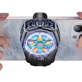 Telefon Soğutucu, WOOSTAR Telefon Soğutma Fanı, Oyun için Her Türlü Akıllı Telefonlara Uygun, Tiktok Canlı Yayın için LED Sıcaklık Göstergeli Cep Telefonu Radyatörü, Dış Mekan Vlog, Mobil Oyun