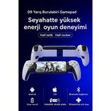 Telefon Tablet Gamepad Switch Dönüştürücü Bluetooth Oyun Kolu Kablosuz Gamepad D9 - Beyaz