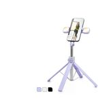 Telefon Tripodu Ve Selfie Çubuğu Seti Bluetooth 4.0 Kumandalı Led 130 Cm - Çok Renkli Nd1035