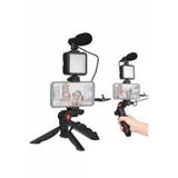 Telefon Tutucu Mini Mikrofonlu Tripod Vlog Çekim Video P201429s8764