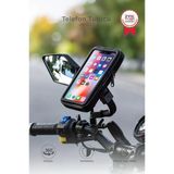 Telefon Tutucu Su Geçirmez Motorsiklet Bisiklet Atv Oto Aksesuarları Jx100 Siyah